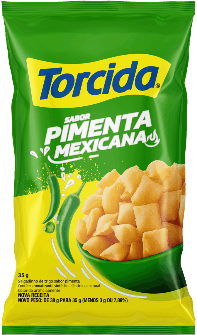 Salgadinho Torcida Pimenta Mexicana 35g