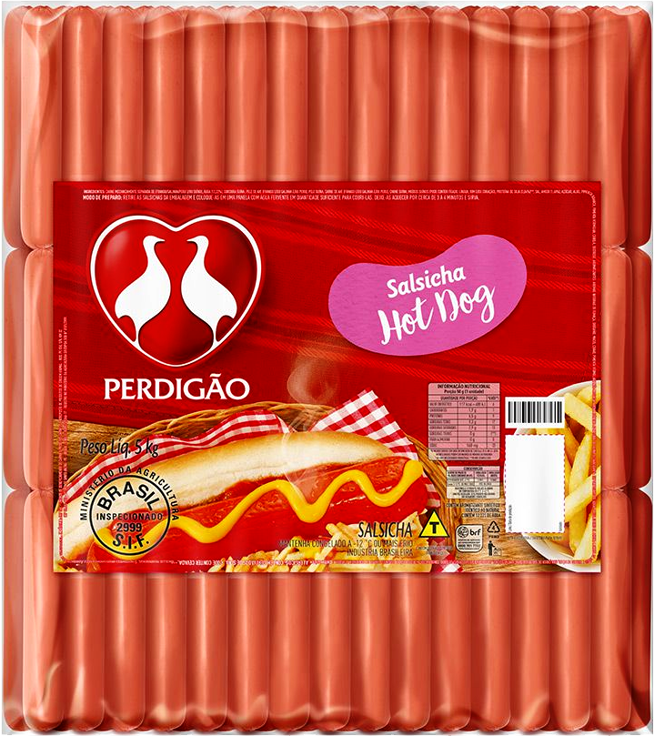 Salsicha Perdigão Cong. 5kg