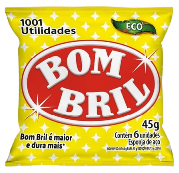 Lã de aço Bombril 45g 6un